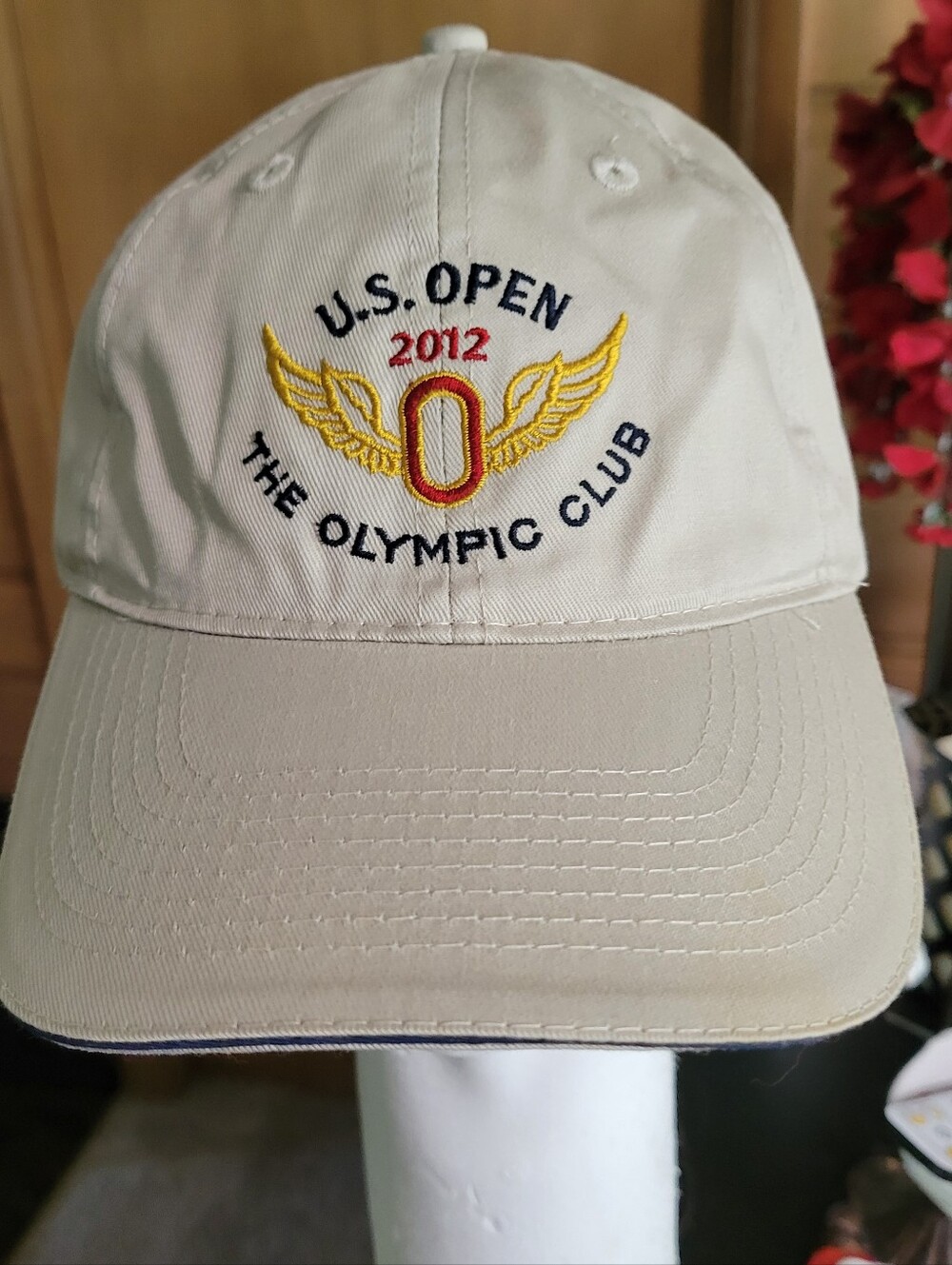 U.S. Open 2012 The Olympic Club Embroidered Beige Baseball Cap